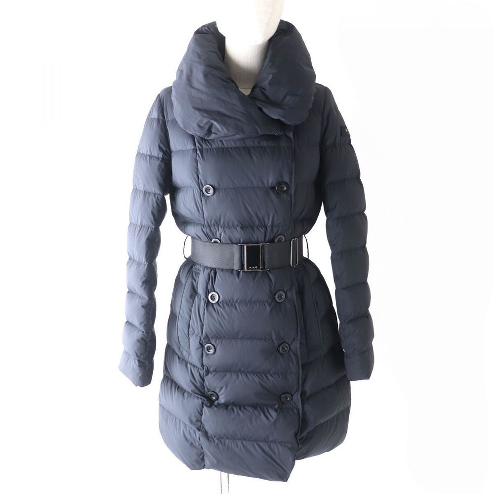 Other TATRAS AGOGNA Down Coat with Belt Black Canvas Outerwear LTA19A4697